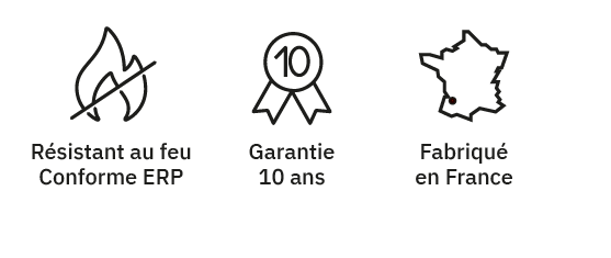 Fabriqué en France - Garantie résistant